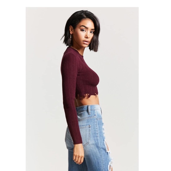 💞EUC/Worn 1X Distressed Crop Sweater - Picture 4 of 4